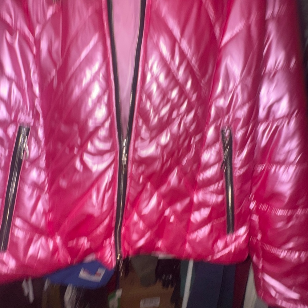 Women's Pink Quilted Jacket - Picture 4 of 5